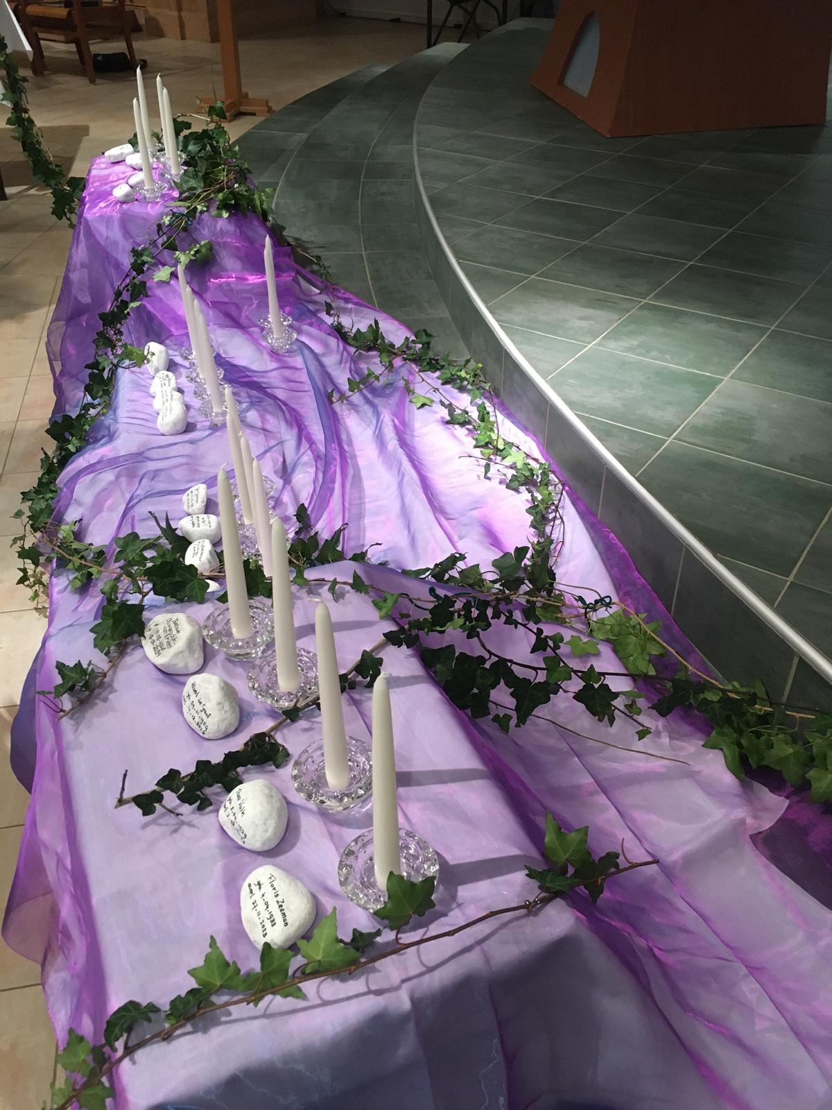 Gemeente bijeen in de kerk